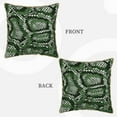thumbnail image 3 of Kll Green Snakeskin Decorative Throw Pillow Covers Velvet Soft For Couch Sofa Bedroom Living Room Outdoor -18"X18", 3 of 8