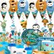 thumbnail image 2 of Disney the octonauts tema mar fiesta suministros decoraciones niños cumpleaños vajilla desechable plato mantel fiesta tema favores, 2 of 5