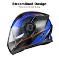 thumbnail image 6 of AHR RUN-M3 Modular Flip Up Helmet Full Face Dual Visor DOT Motorcycle Bike XXL, 6 of 9