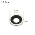 thumbnail image 2 of Arandelas M6 11,8x6,7x2mm Unique Bargains Carbono Acero Nitrilo Goma Junta Paquete de 12 Negro, 2 of 5