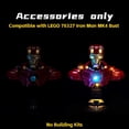 thumbnail image 4 of LED Light Compatible with Lego Iron Man MK4 Bust, Creative Lighting Kit Compatible with Lego 76327 - Not Come with Model (Light Control Version), 4 of 5
