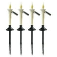 thumbnail image 2 of Kokovifyves Clearance Patio Decor under $10 Solar Candle Ground Plug Lamp Outdoor Lawns Garden Decoration Led Solar Long Pole Candle Lamp 4Pcs, 2 of 9