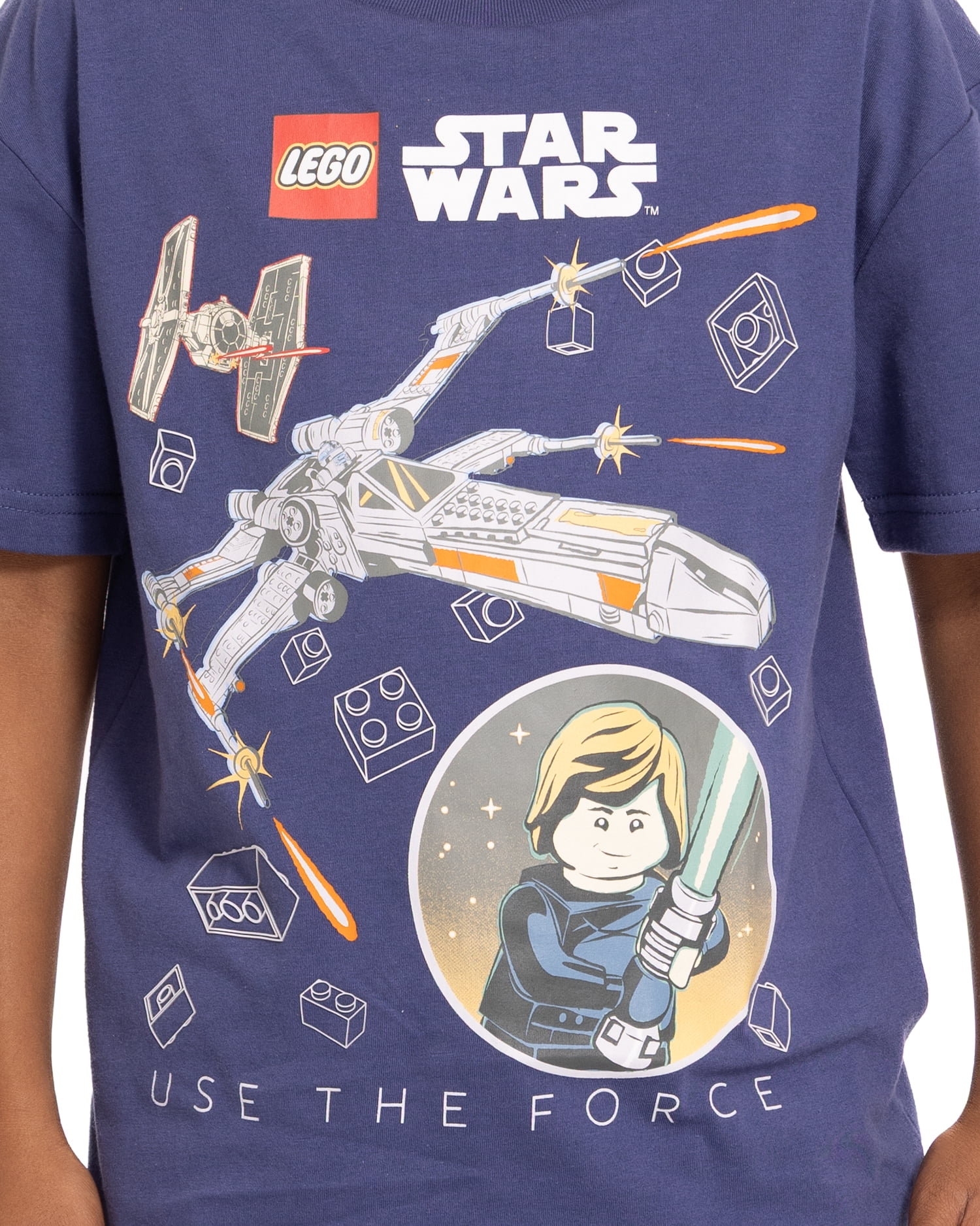 LEGO® Star Wars Boy’s Graphic Crewneck Tee with Short Sleeves, Sizes 4-18