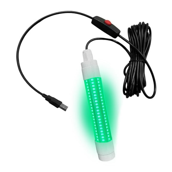 Pitycbo LED Underwater Fishing Light Portable Fishing Attracting Light for Crappie Green Light
