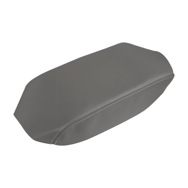 Center Console Armrest Microfiber Leather Cover Gray for 0813 Toyota