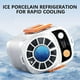thumbnail image 3 of Smart Ice Cooling Wearable Turbo Fan, Hands-Free Personal Neck Fan, 5 Speeds Cli-On Waist Fan with LED Light, 3 of 5