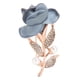 thumbnail image 4 of Broche de cristal, broche para mujer, broche azul para mujer, broche de diamantes de imitación, diseño exquisito, 4 of 9