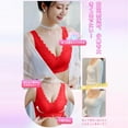 thumbnail image 4 of Bras for Women,Comfort Bra Without Underwire Push Up Seamless Sports Padded Lace Soft Stretch Bustier Medium Support Non Wired Sleep Classic Top For Everyday Yoga,Sports Bras for Women,Red,L, 4 of 8