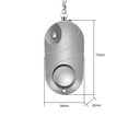 thumbnail image 2 of Alarma personal 120-130dB Safe Sound emergencia autodefensa seguridad alarma llavero LED linterna pa Tomshoo Alarma personal, 2 of 2