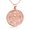 Rose, variant on 10k White Gold Cross Necklace - Catholic Crucifix Pendant SMALL (PENDANT ONLY)