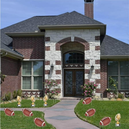 VictoryStore Playoff Football Party Pathway Decorations Set, Football Party Supplies, 10 Piece Set 20081