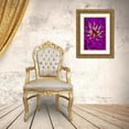 thumbnail image 3 of OBrien, Jay 23x32 Gold Ornate Wood Framed with Double Matting Museum Art Print Titled - Wilmington, Delaware, Detail of zinnia bloom, 3 of 4