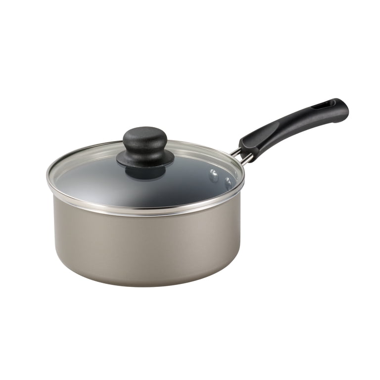 Tramontina 2-Quart Ceramic Champagne Covered Saucepan photo 1