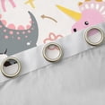 thumbnail image 4 of Feelyou Kawaii Dinosaur Kids Black Out Curtains, Cute Dino Animal Curtains Pack of 2 (42x63 Each), Cartoon Flower Floral Bedroom Curtains, Blackout Curtains Room Decor, 4 of 6