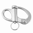 thumbnail image 2 of Stainless Steel Snap Shackle, Quick Release Design, High Strength, All Weather Coating, Marine Boat, Trucks, Van, , Trailers, 2 of 7