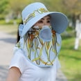 thumbnail image 4 of Sombrero de sol para mujer, versión de coche eléctrico Anti-uv, con estampado de cadena superior grande, se puede desmontar, venta al por mayor, protector solar, 4 of 4