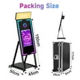 thumbnail image 6 of Magic Mirror Photo Booth, 45'' Mirror Photo Booth with Camera and Printer, 22'' Interactive Touch Screen, Built-in Mini PC with Instant Print – Suitable for All Types of Photography Needs (Black), 6 of 13