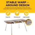 thumbnail image 4 of Merry Christmas Table Cloths for 8 Foot Rectangle Tables, Farmhouse Xmas Tree Winter Snowflake Grey Patio Waterproof Elastic Fitted Tablecloths, Washable Rectangular Table Cover for Camping, 4 of 8