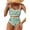 Green, variant on SHEWIN Women's Bikini Sets Floral Print Whip Stitch 2 Piece Swimsuits High Waisted Scoop Bathing Suits