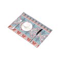 thumbnail image 3 of MKHERT Beautiful Floral Paisley Ethnic Mandala Placemats Table Mats for Dining Room Kitchen Table Decoration 12x18 inch,Set of 6, 3 of 4