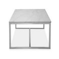 thumbnail image 4 of Magnussen Home Esme White Marble And Brushed Nickel Rectangular Cocktail Table, 4 of 6