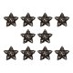 thumbnail image 2 of 10 colgantes de estrella de Navidad con pentagrama reutilizable para decoración colgante café, 2 of 9