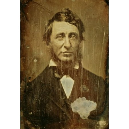 Henry David Thoreau Benjamin D Maxhan (19th C American) Daguerreotype National Gallery of Art Washington DC USA Canvas Art - Benjamin D Maxhan (18 x 24)