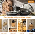 thumbnail image 6 of 3-Tier Pot Lid Storage Rack, Pots and Pans Storage Rack, No Drilling Adhesive Wall, for Kitchen Organization and Storage, Black, 6 of 7