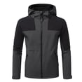 thumbnail image 2 of Thousandth Men's Hooded Outdoor Trekking Jacket Zip Up Breathable Windproof Daily Jacket Casual Everyday Outerwear Coat for Fall, 2 of 5