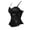 Black, variant on Goth Padded Burlesque Bustier Corset Tops for Women Green M