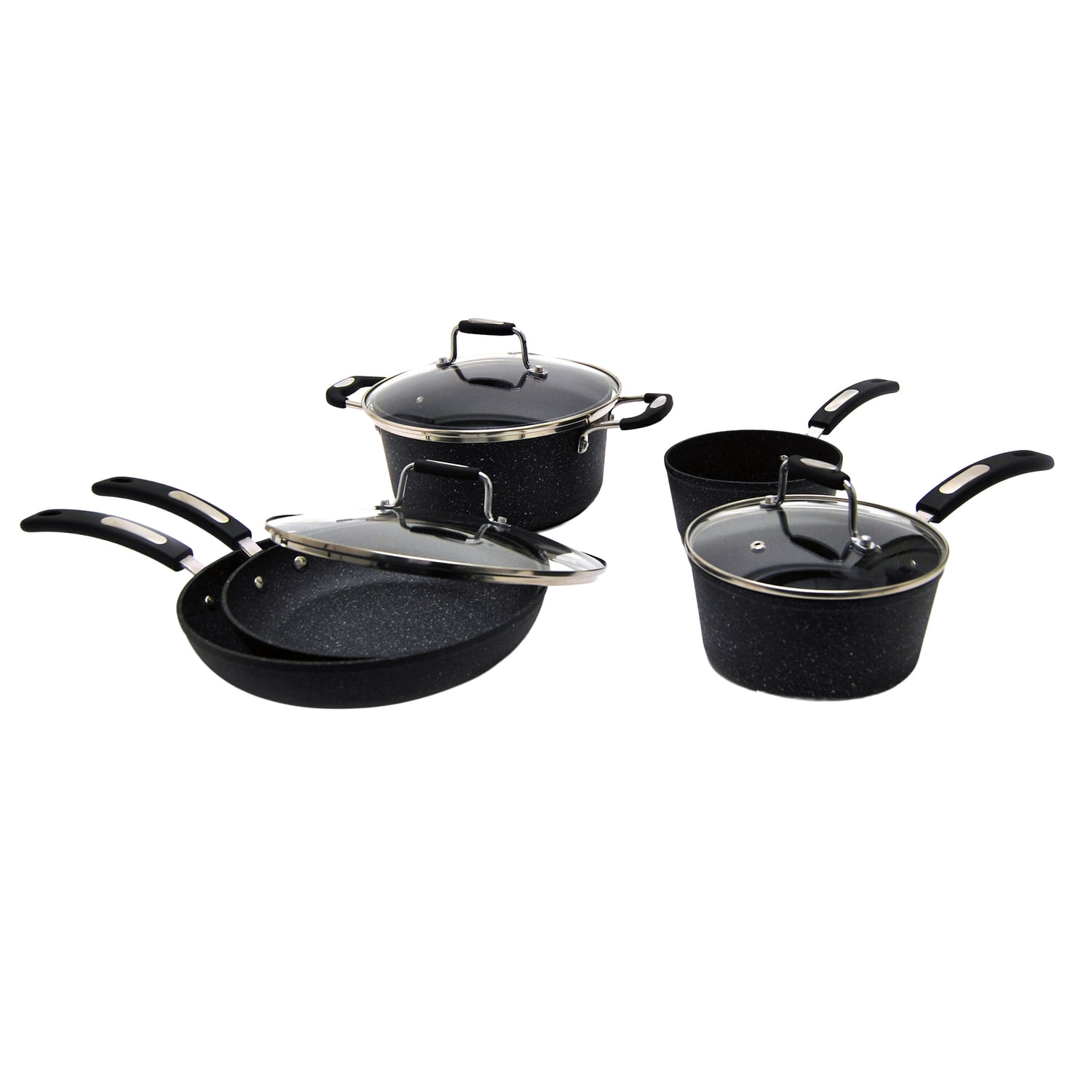 THE ROCK by Starfrit 8-Piece Terra Collection Nonstick Cookware Set with Bakelite Handles