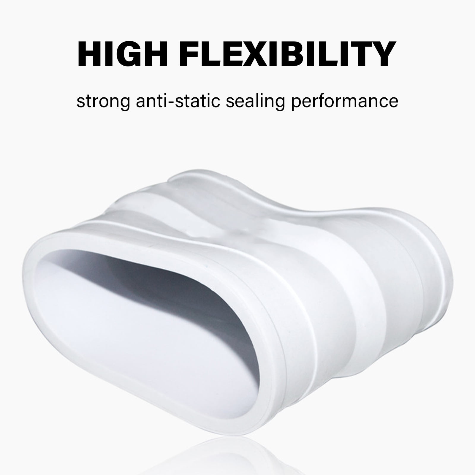Round To Oval Dryer Vent Adapter Oval Dryer Duct Adapter Recessed Dryer Hose Connector With Steel Clamp Dryer Vent