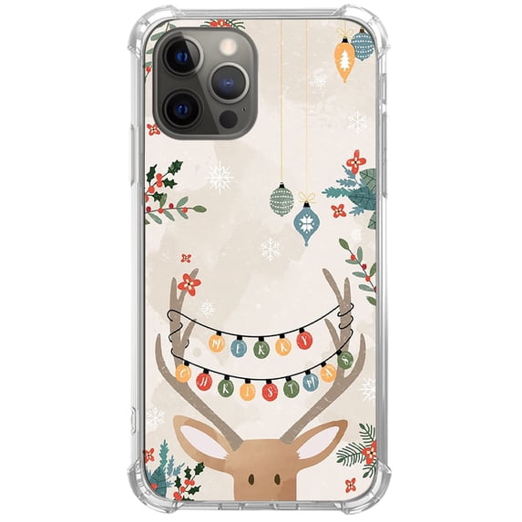 Santa Claus_s reindeer Case Compatible with iPhone 14 Pro,Unique Art Design TPU Bumper Cover Case