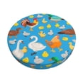 thumbnail image 1 of Balery Rooster And Chickens Fundas de asiento para taburete de bar redondo de tela de terciopelo ajustables que protegen de arañazos y manchas para sillas de 14 a 17 pulgadas.-12 inch, 1 of 7