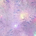 thumbnail image 5 of 7.5FT Pink Flocked Artificial Christmas Tree with 1200 Branch Tips, Xmas Tree with Hinged Design & Foldable Base, Grand Holiday Decoration for Large Living Spaces & Outdoor Areas, 5 of 9