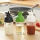thumbnail image 1 of Botella de condimento verde y blanca para cocina - Botella impermeable de 17 cm para aceites, salsas, aderezos - Recipiente de plástico de 150 g con cepillo, 1 of 1