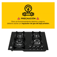 thumbnail image 4 of Parrilla De Gas Empotrables Estufas 4 Quemadores Cristal Templado Color Negro Gas Lp/gas Natural, 4 of 4