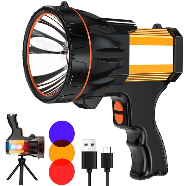 Linterna LED YEARPROER 2025 Spotlight 1000000LM IP68