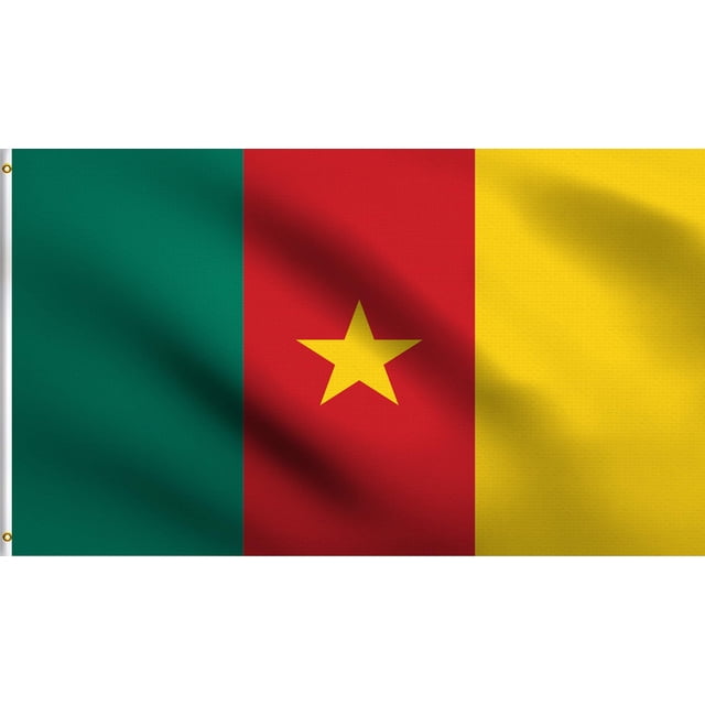 Bandera de Camerún DMSE 91 x 152 cm de poliéster resistente a los rayos UV