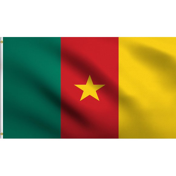 Bandera de Camerún DMSE Wholesale 61 x 91 cm de poliéster resistente a los rayos UV
