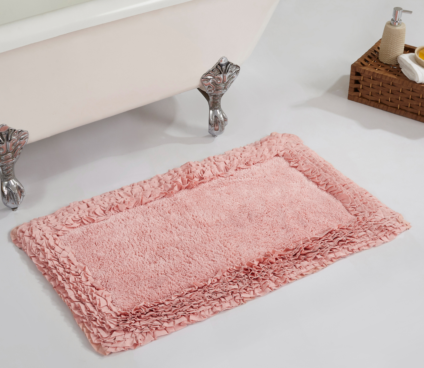 Better Trends Shaggy Border Collection, Ultra Soft, Plush and Absorbent 
