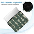 thumbnail image 2 of FORMRS 15"-15.6" Laptop Sleeve Protective Case Soft Carrying Quilted Computer Bag Cover, Dark Green Leaves, 2 of 7