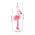 thumbnail image 2 of Flamingo Plush Pendant for Backpacks - Adorable Pink Stuffed Animal Keychain, 2 of 4