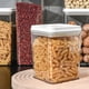 thumbnail image 5 of Recipiente hermético para almacenar alimentos, envase de plástico transparente de cereales de una pieza con tapa fácil de cerrar para organizar la despensa, sin BPA, 1950 ml, 5 of 5
