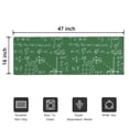 thumbnail image 5 of Math Equations Physics Formulas Green Pattern Door Rugs,Washable Non Slip Door Mats Indoor,Decorative Door Mats,Entry Mat Indoor for Entrance,Bedroom,Kitchen,Bathroom,16"x47", 5 of 6