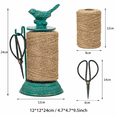 Cast Sissors Cast Iron Bird Twine Holder Set-Twine String & Rope Rack & Scissor ...