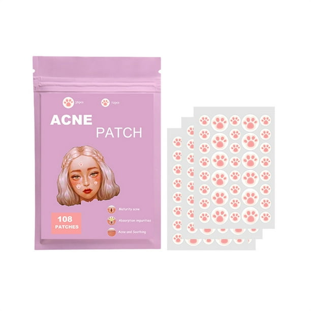Acne Patch Large Capacity Pimple Patches, Cat Scratch Cute Zit Covers,Hydrocolloid Acne Patches With Hyaluronic Sour