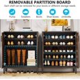 thumbnail image 5 of Tribesigns 5-Tier Shoe Cabinet, 20 Pairs Wooden Entryway Shoe Storage Rack for Entryway, Brown, 5 of 5
