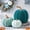 Teal, Peacock Blue, Light Blue, variant on Velvet Pumpkin Decor Set 3D Rustic Fall Faux Foam Pumpkin Tabletop Decor Flocked Autumn Centerpiece Mantel Decoration for Halloween Harvest Home Kitchen