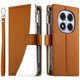 thumbnail image 1 of Funda cartera GANGXUN para Xiaomi Redmi Note 14 Pro Plus 5G , cuero PU con tarjetero, cremallera, correa de mano, soporte y protección 1280°, 1 of 6